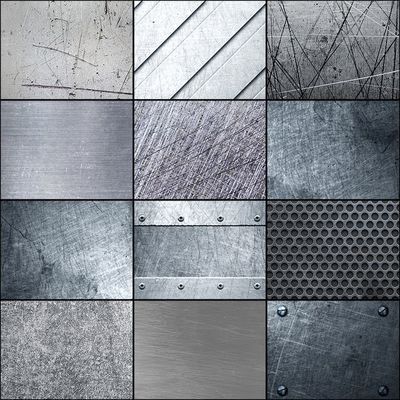 高清圖片 128張金屬質感鐵銀色劃痕鋼板磨砂背景材質紋理Ps素材